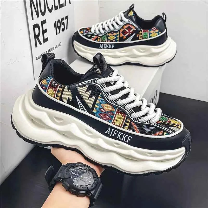 Breathable Chunky Designer Running Sneakers