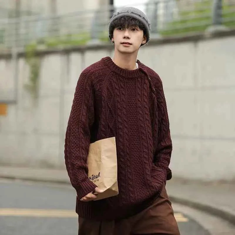 Breathable Warm Retro Simplicity Knitted Sweater