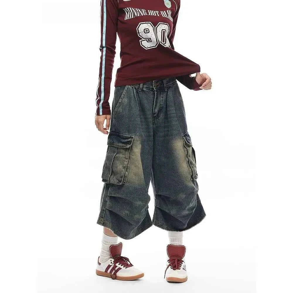 Vintage Baggy High Waist Denim Jorts