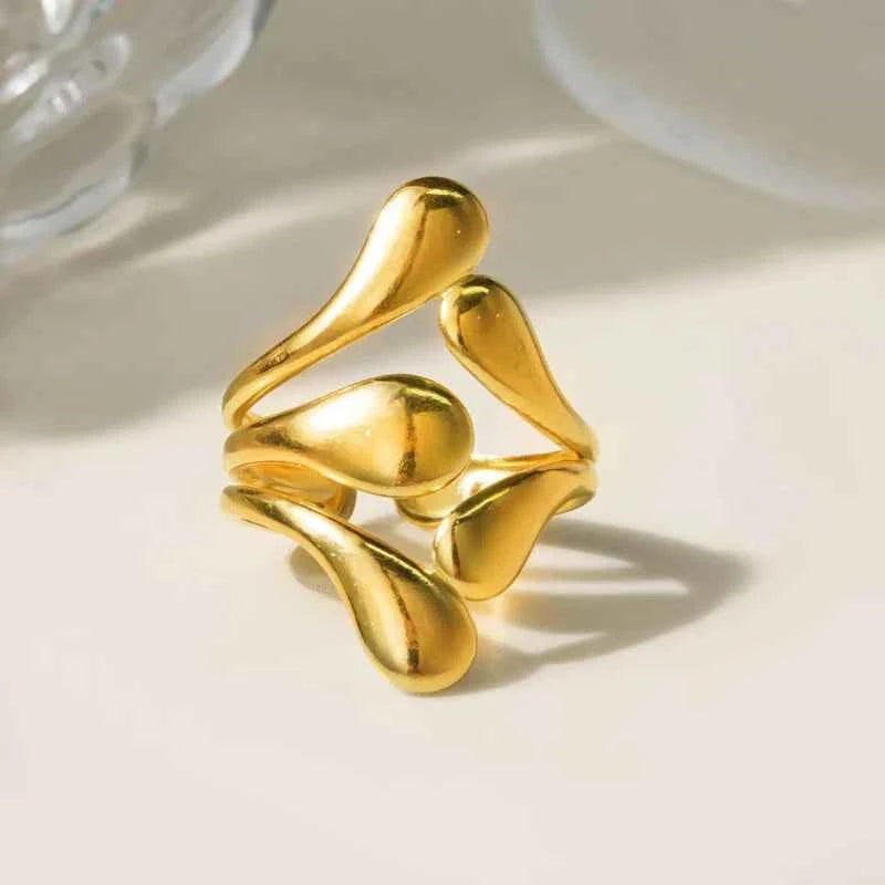 Creative Irregular Hollow Adjustable Ring
