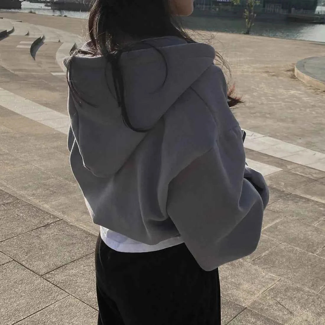 Zip Up Hoodie Layered