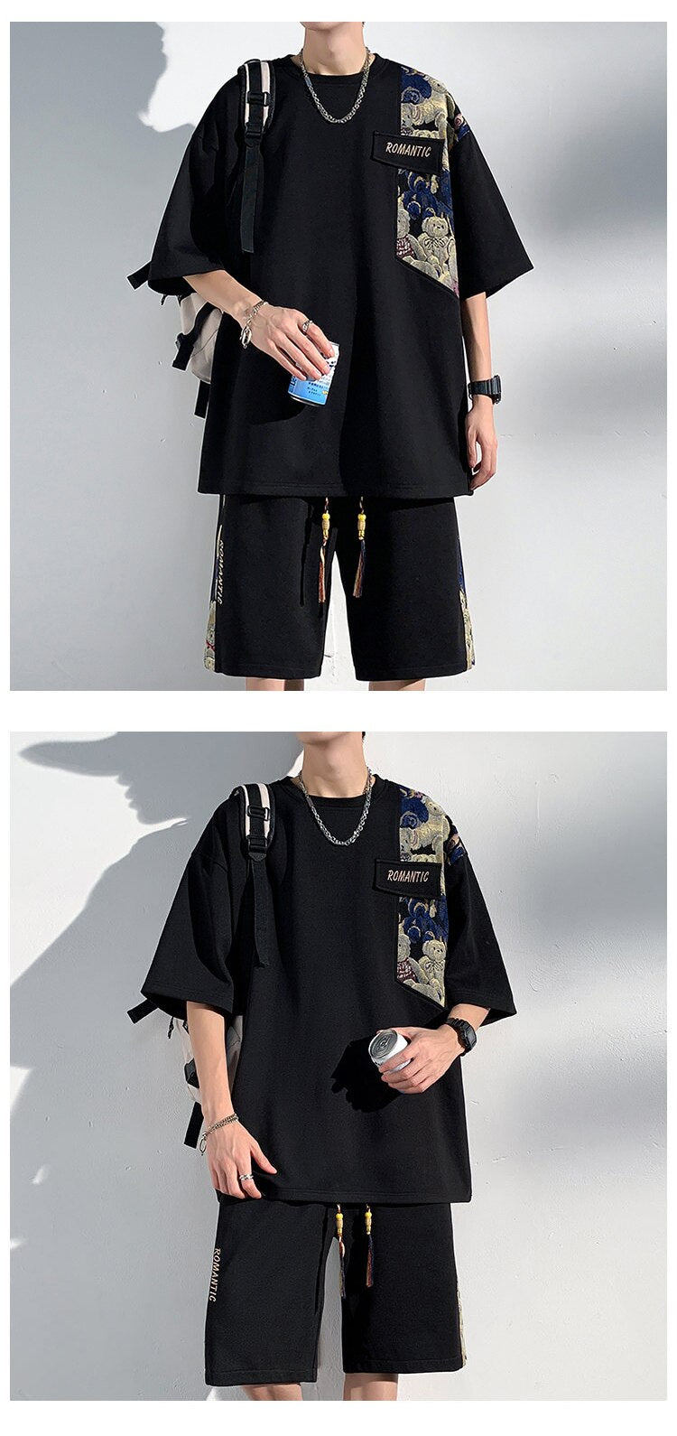 ROMANTIC Plushy Bear Shoulder Patch Tracksuit