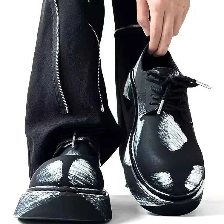 Versatile Casual Wind Leather Derby Shoes