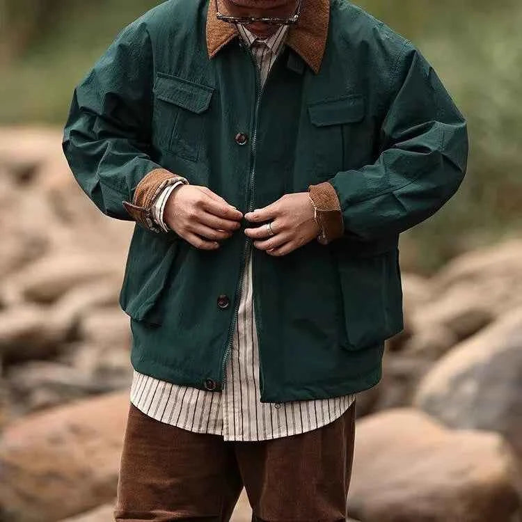 Men Classic Trendy Loose Retro Jacket
