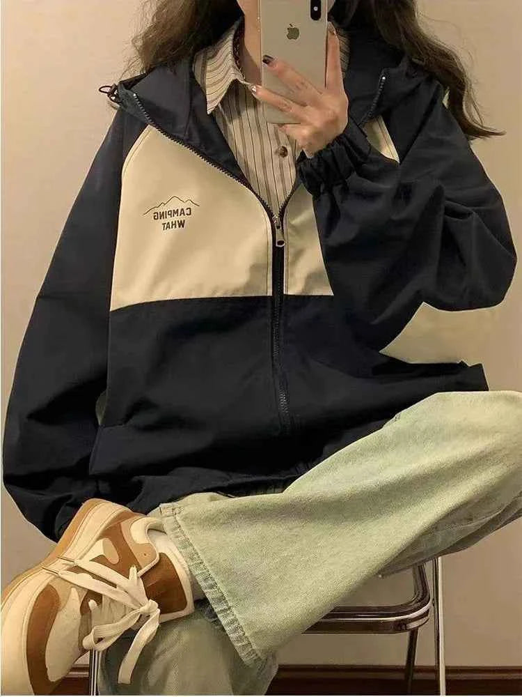 American Vintage Patchwork Long Sleeve Jacket