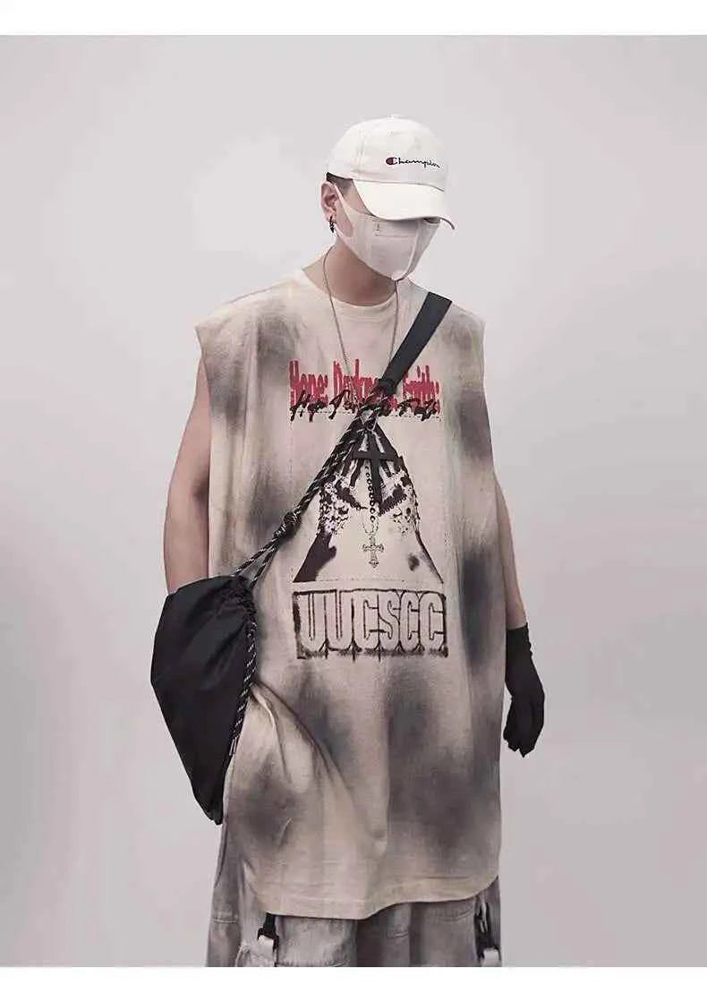 Trendy Vintage Sleeve Less Tank T-Shirt