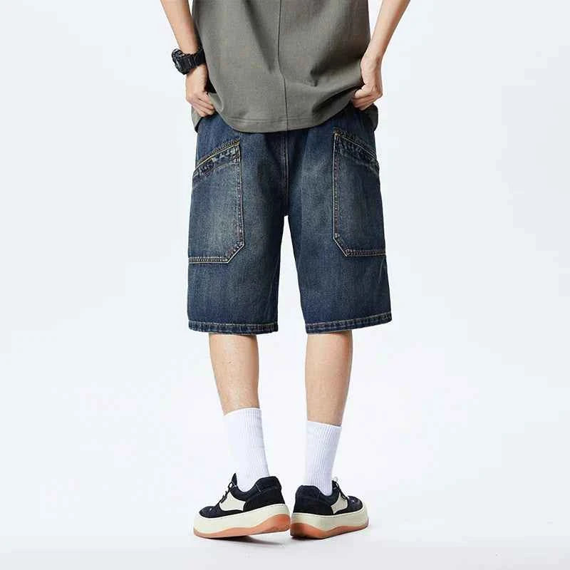 Hot Day Hero Wide Loose Denim  Short