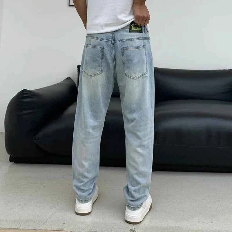 Straight & Sleek High-End Lysol Ice Silk Denim Jeans