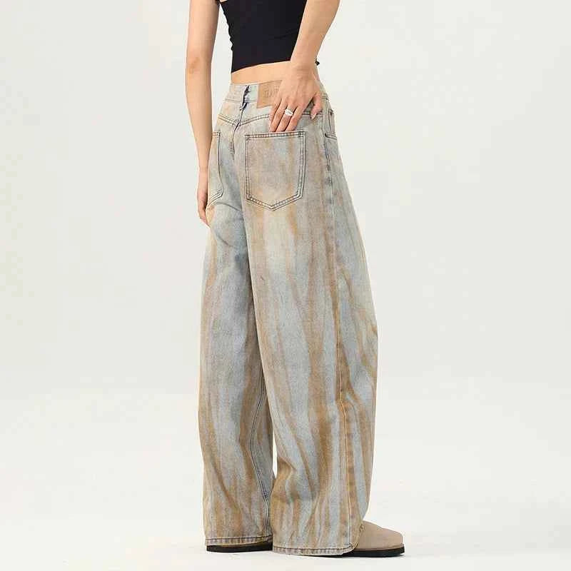 Trendy Cool Loose Fit Wide Leg Jeans