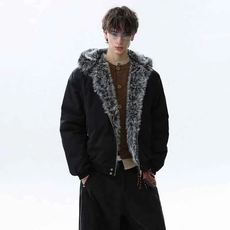 Stylish Long-lasting Faux Fur Hooded Jacket