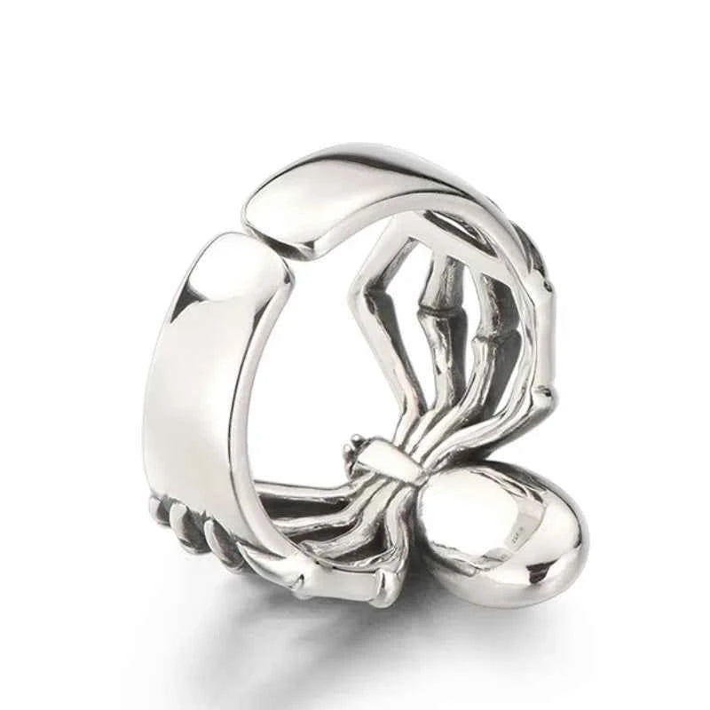 Gothic Adjustable Spider Animal Punk Ring
