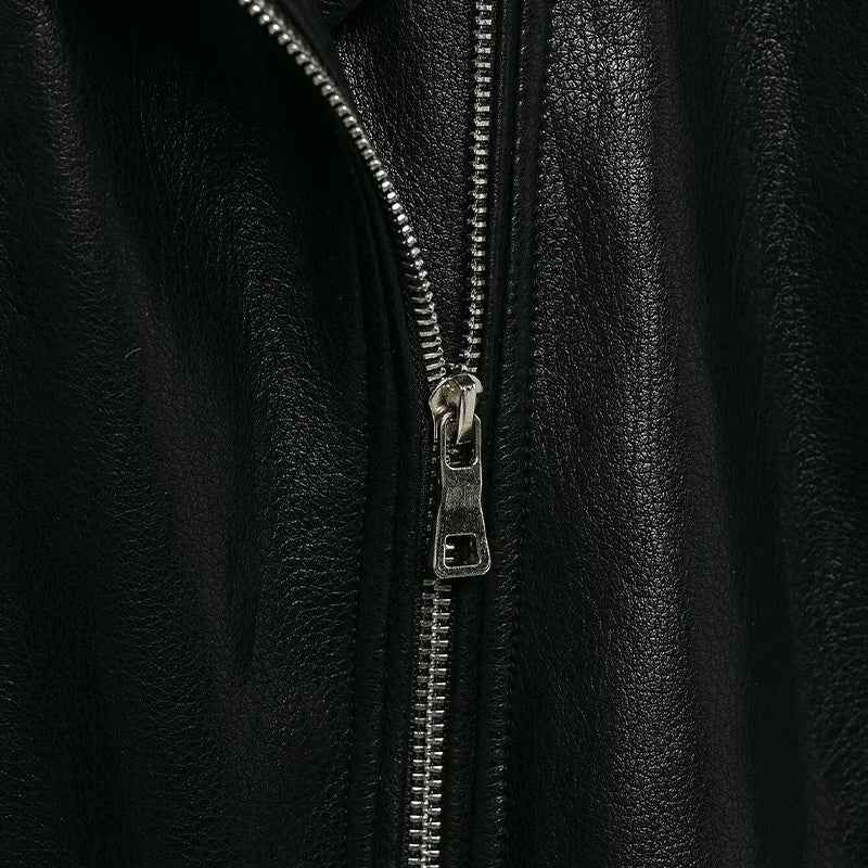 Premium Black PU Leather Motorcycle Jacket