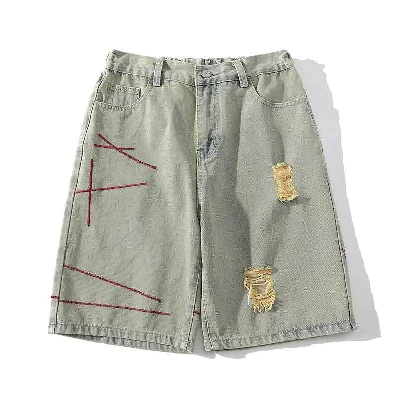 Ripped Summer Style Thin Loose Denim Shorts
