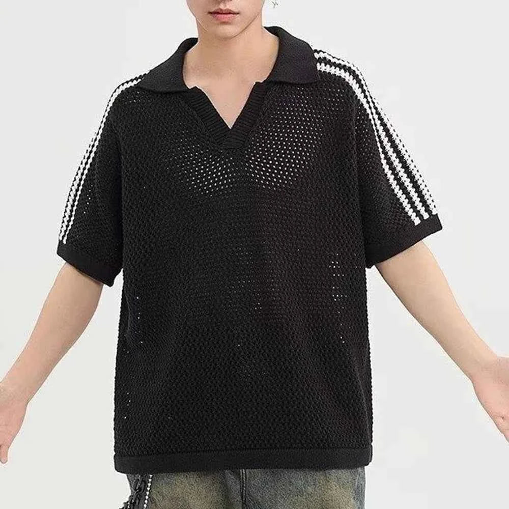 Breathable American Style loose polo Shirt