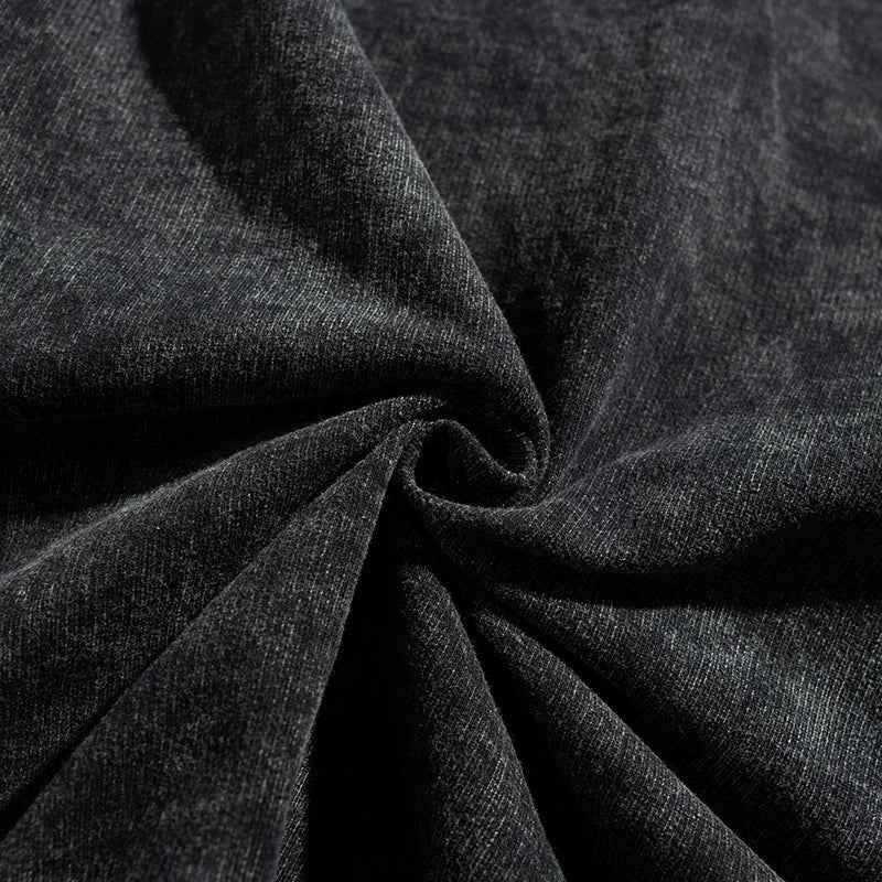 Streetwear Retro Tie-Dyed Washed Black Hoodie