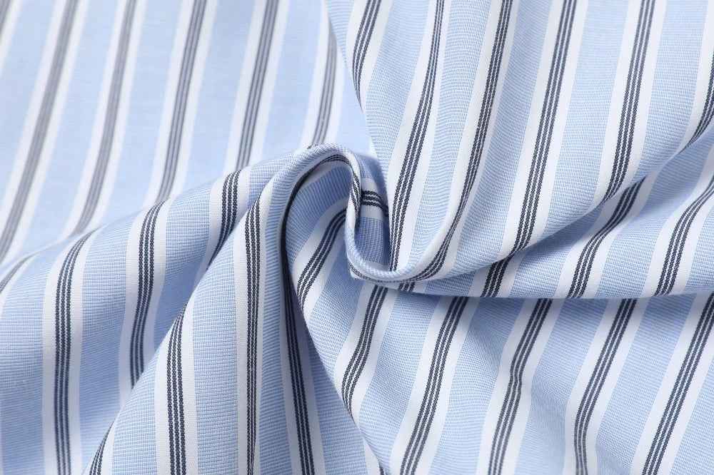 Autumn Striped Loose Button-Up Long Sleeve Shirt