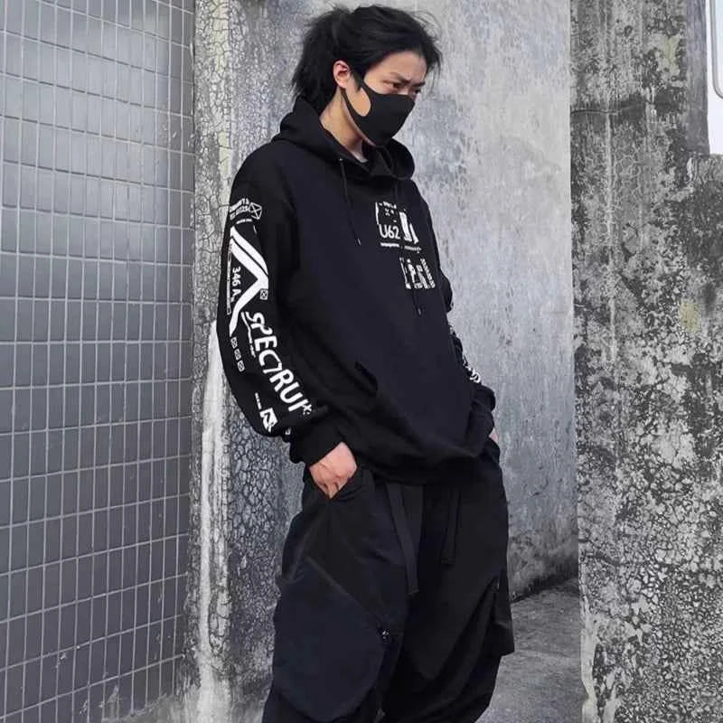 Dragon Printed High Street Tactical Hoodie