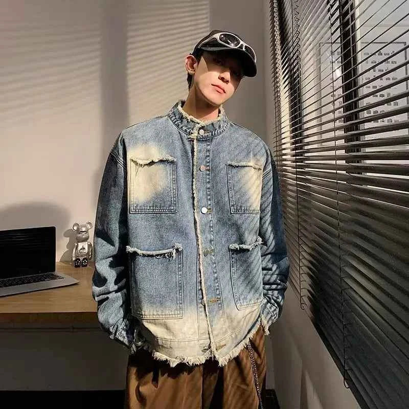 American Style Vintage Retro Cowboy Denim Jacket
