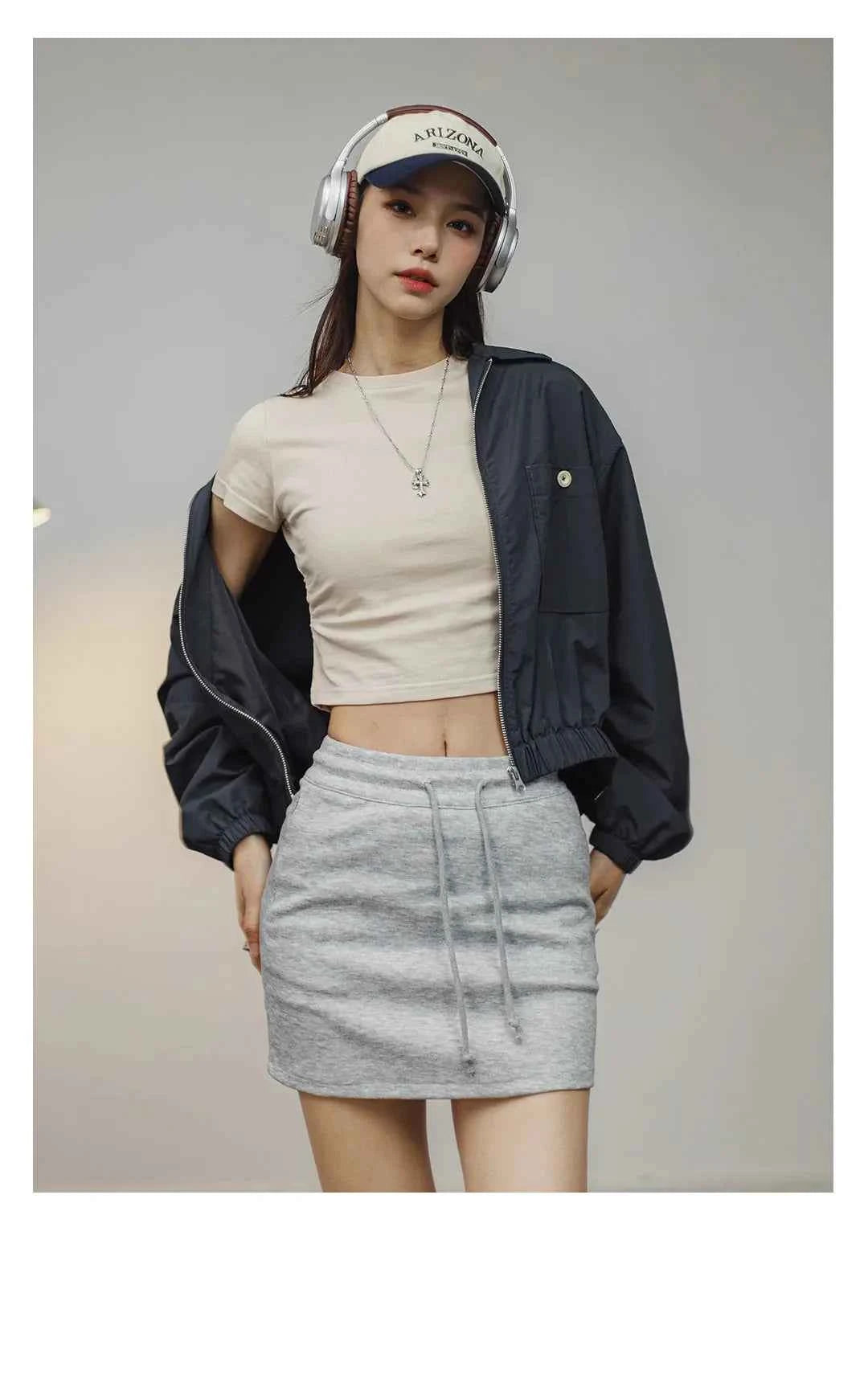 Women Casual Loose Baseball Jacket