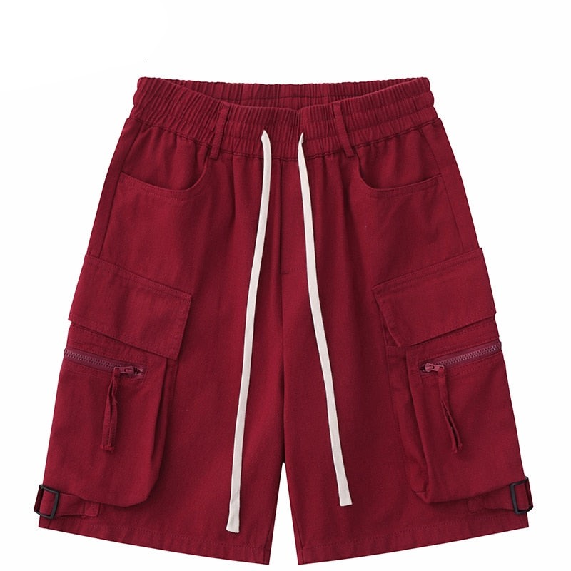 Cargo Track Multi Pockets Shorts