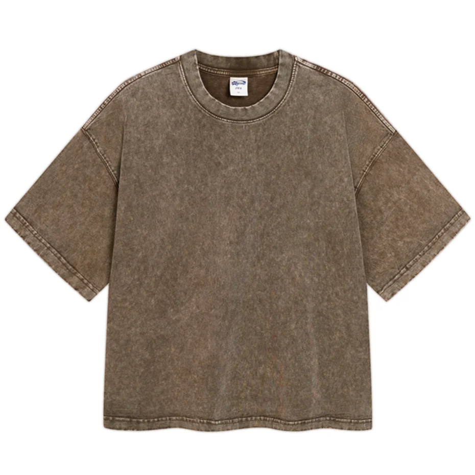 Streetwear Wax Printed Vintage Oversized T-shirts