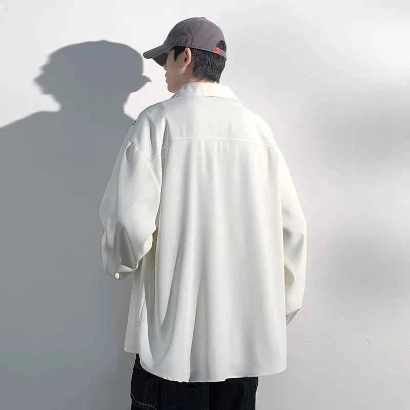 Casual Floral Embroidered Casual Oversized Shirt