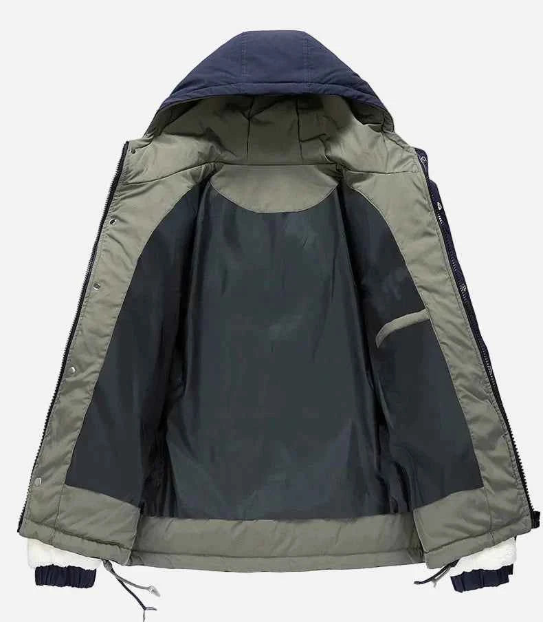 Color Coded Thicken Polar Fleece Loose Fur Jacket