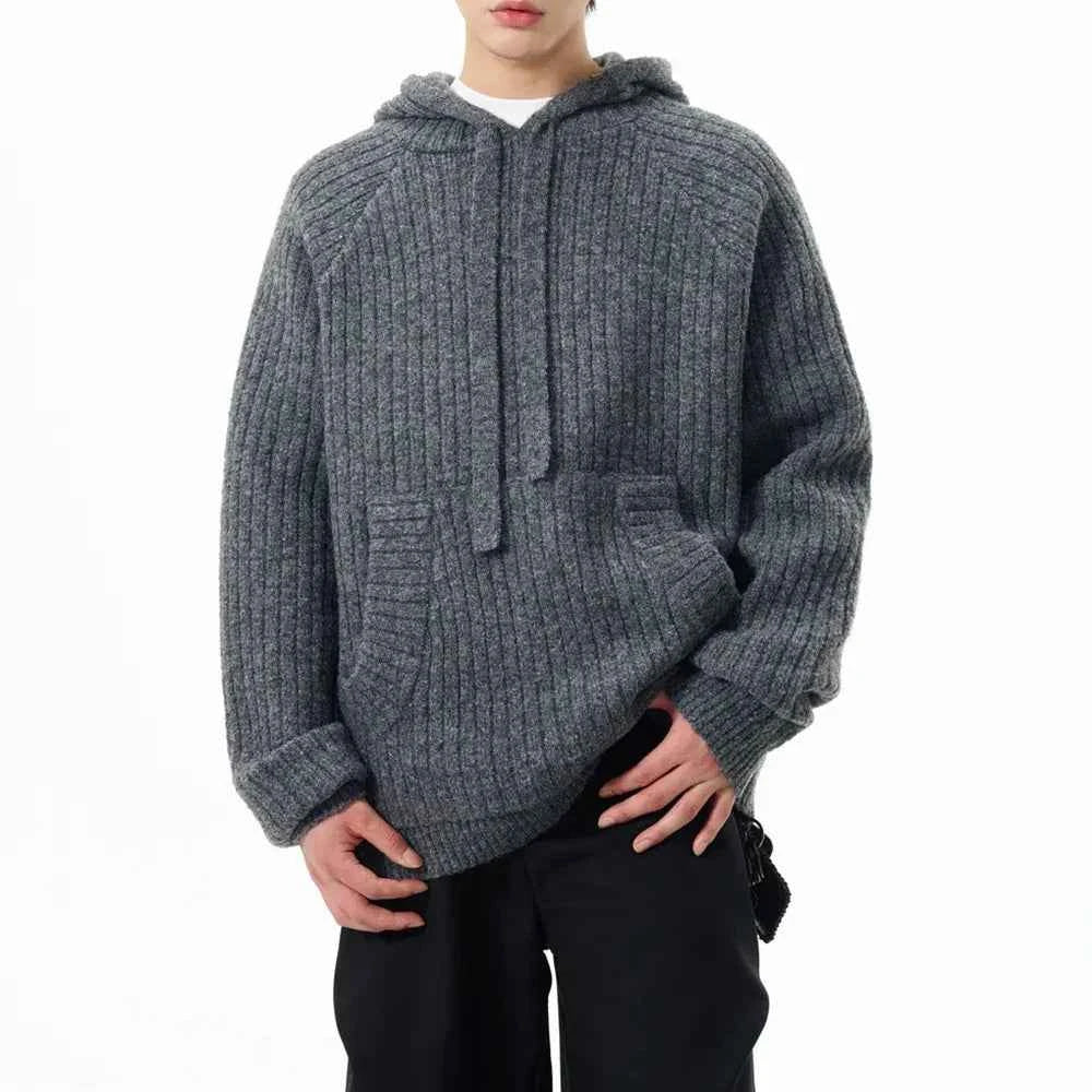 Thick Retro Lazy Casual Hooded Sweater