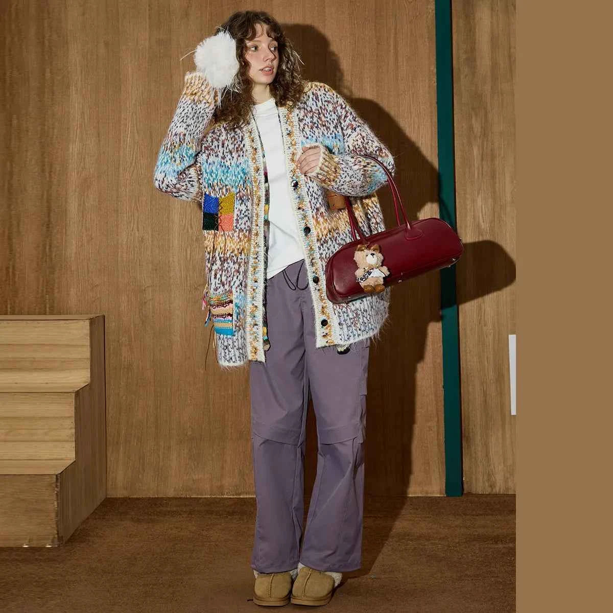 Chic Lightweight Oversize knitwear Cardigan