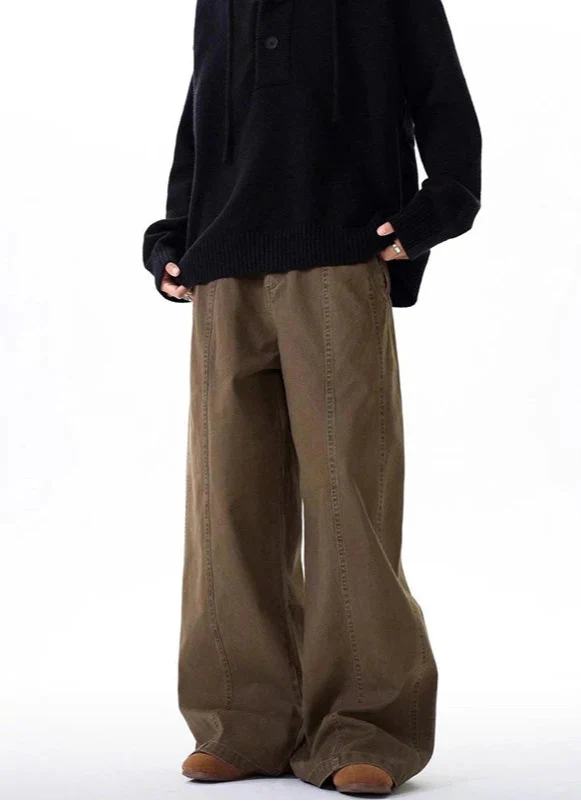 Fashionable 2000s American Style Wide Leg Denim Jeans - Luxuryurbanwear