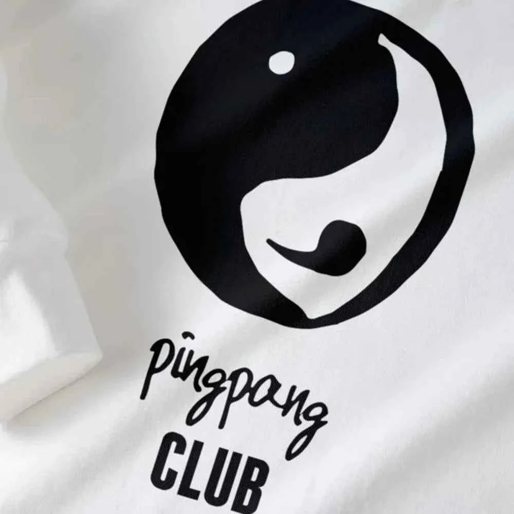 White Infinty Printed Long Sleeve Casual T-Shirt