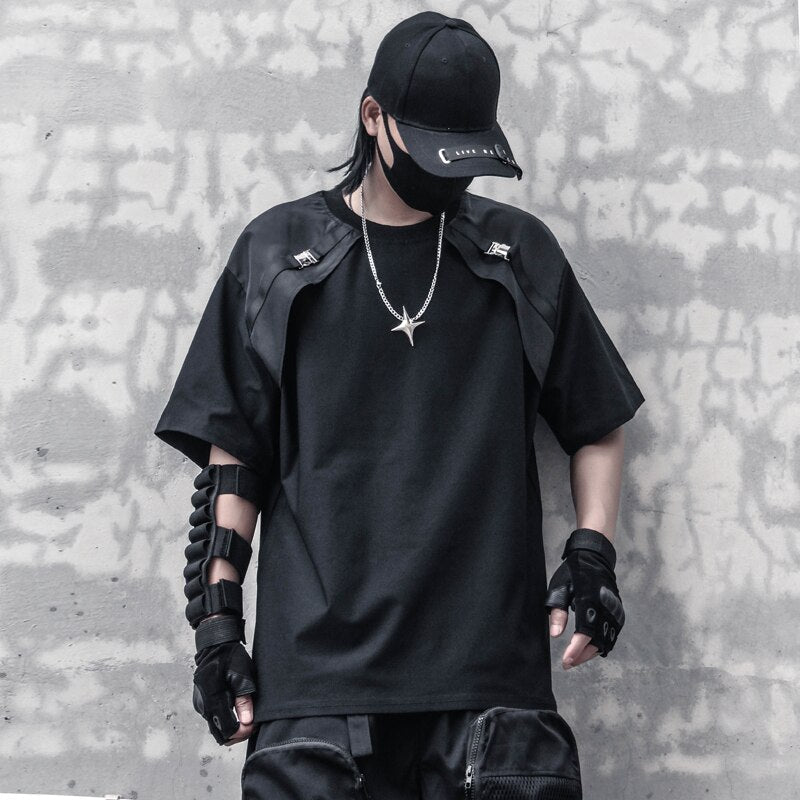 B1 Shoulder Buckle Strap T-Shirt