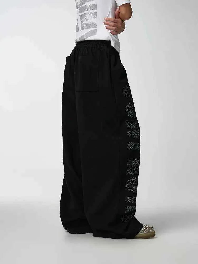 Flame Streamer Loose Cool Sweatpants