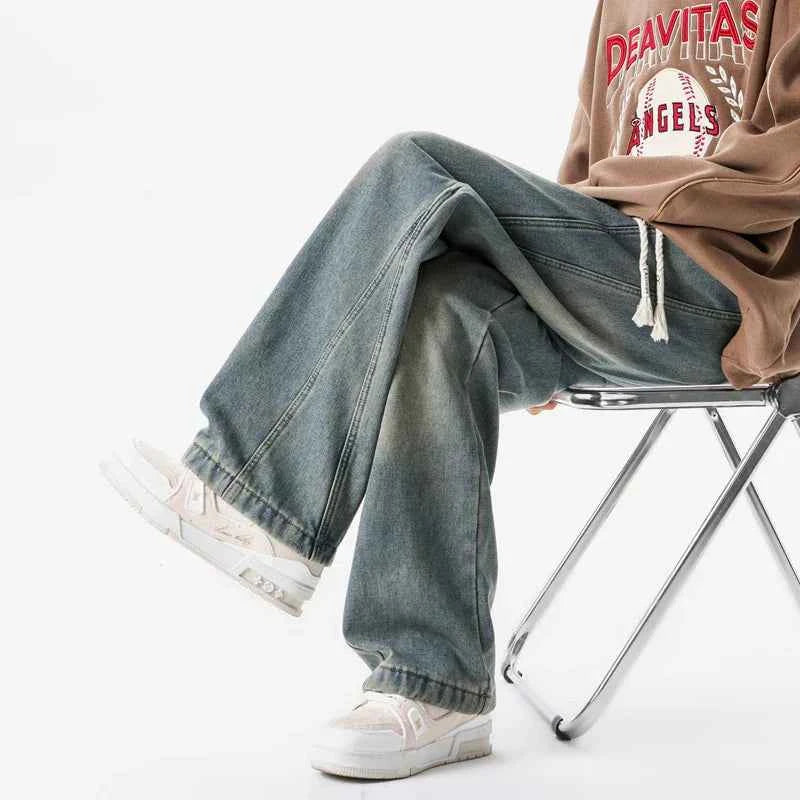 Retro Casual Loose Wide Leg Jeans