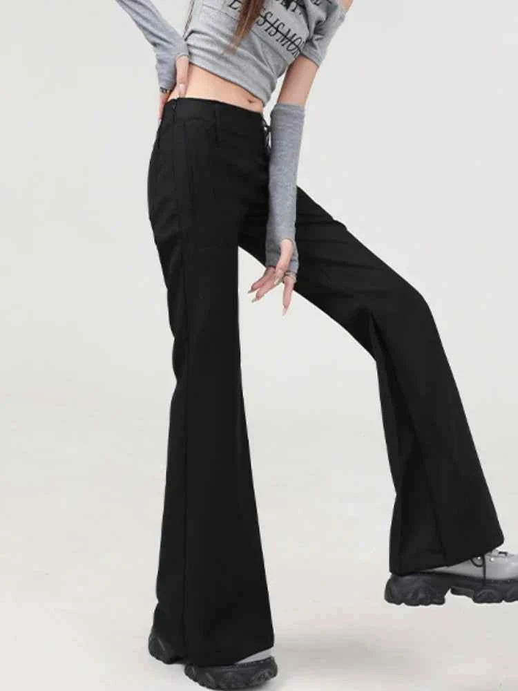 High Waist Full Length Micro Pants