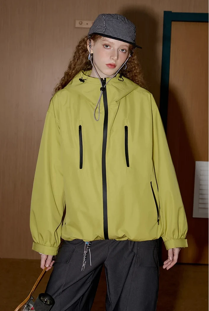 American Style Zipper Fall Windbreaker Jacket - Luxuryurbanwear