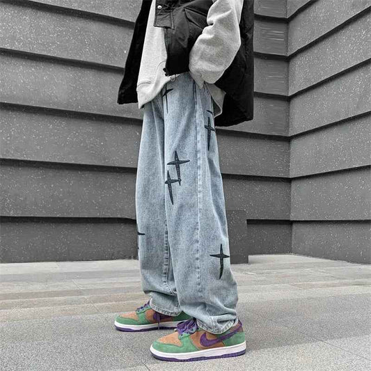 High Waist Loose Fit Denim Jeans