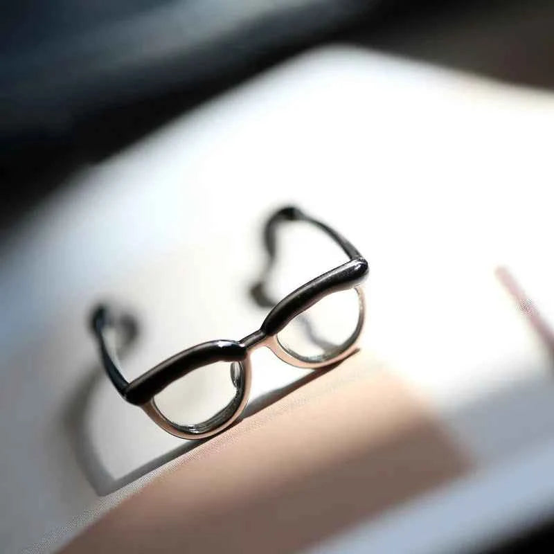 Adjustable Handmade Painted Glasses Ring