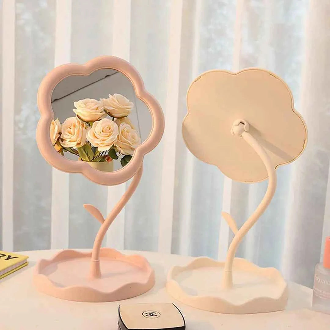 Flower-Shaped Vintage Mirror