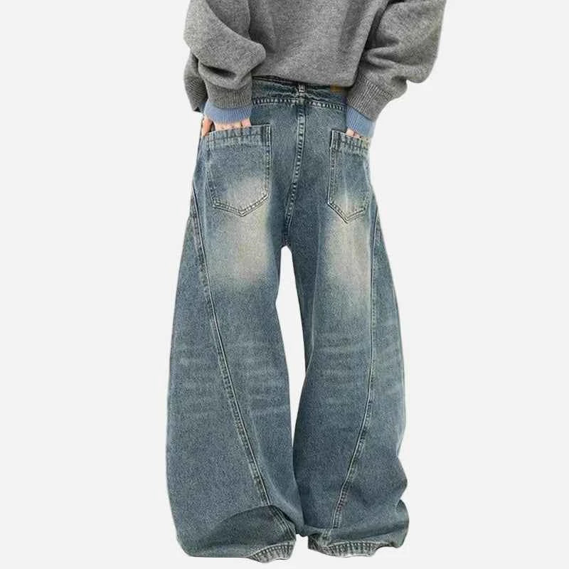Classic High Waist Wide Leg Denim Jeans