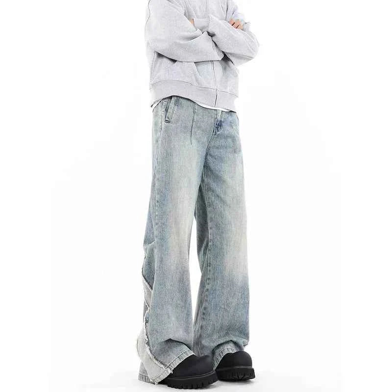 Vintage Streetwear Casual Blue Gothic Aesthetic Jeans