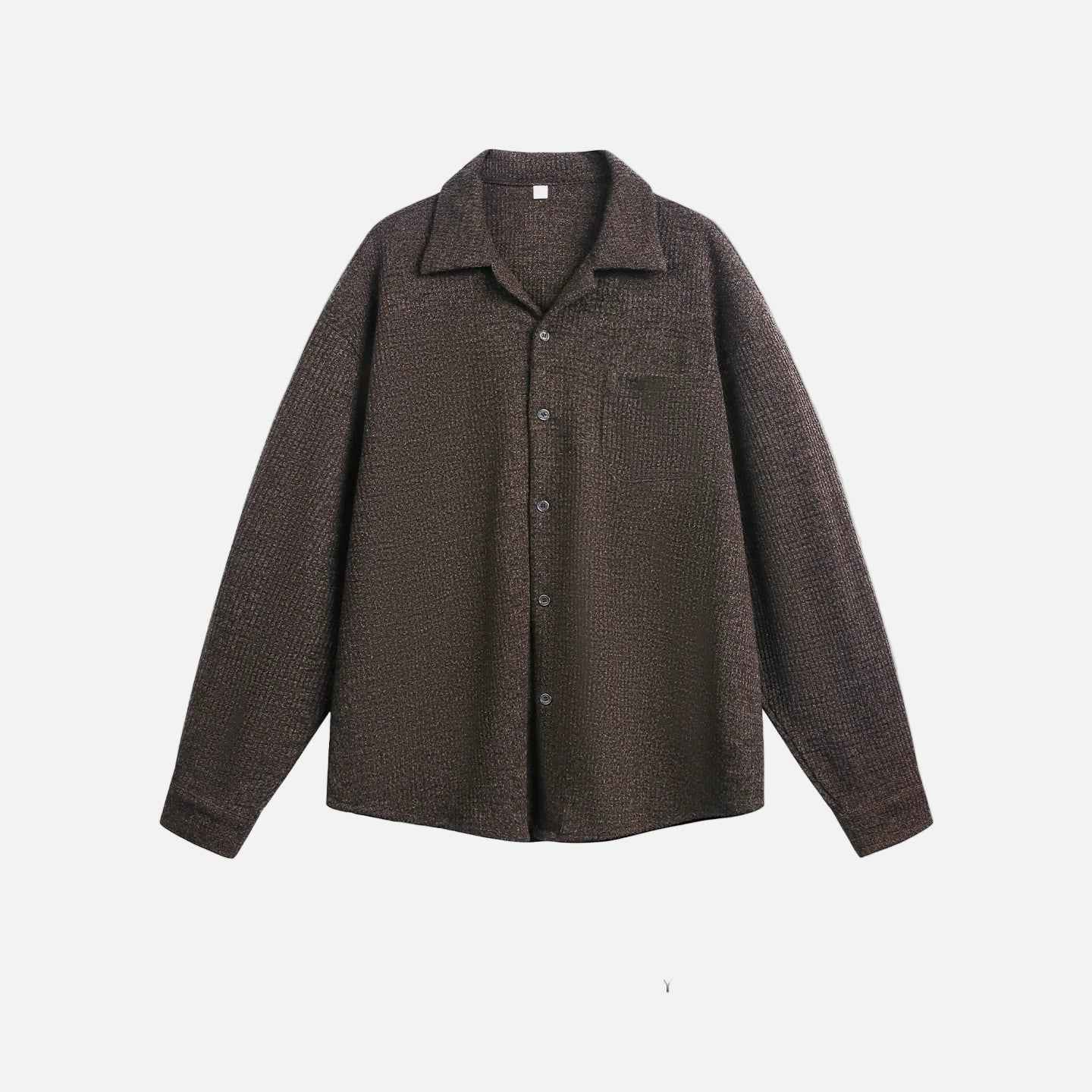 Vintage Oversized Flannel Cuban Collar Shirt