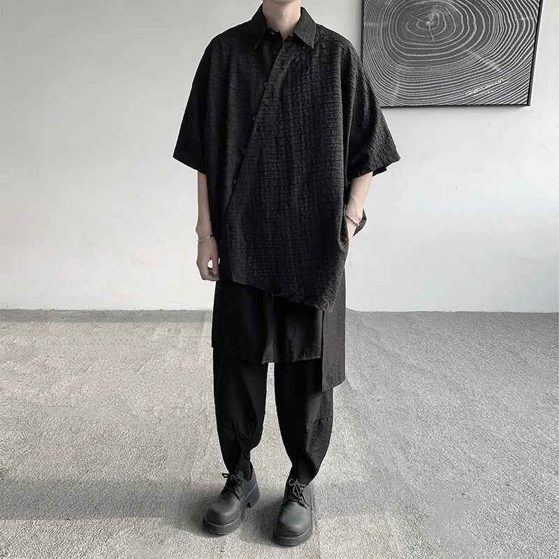 Streetwear Casual Floral Japanese Style Loose Fit Shirt