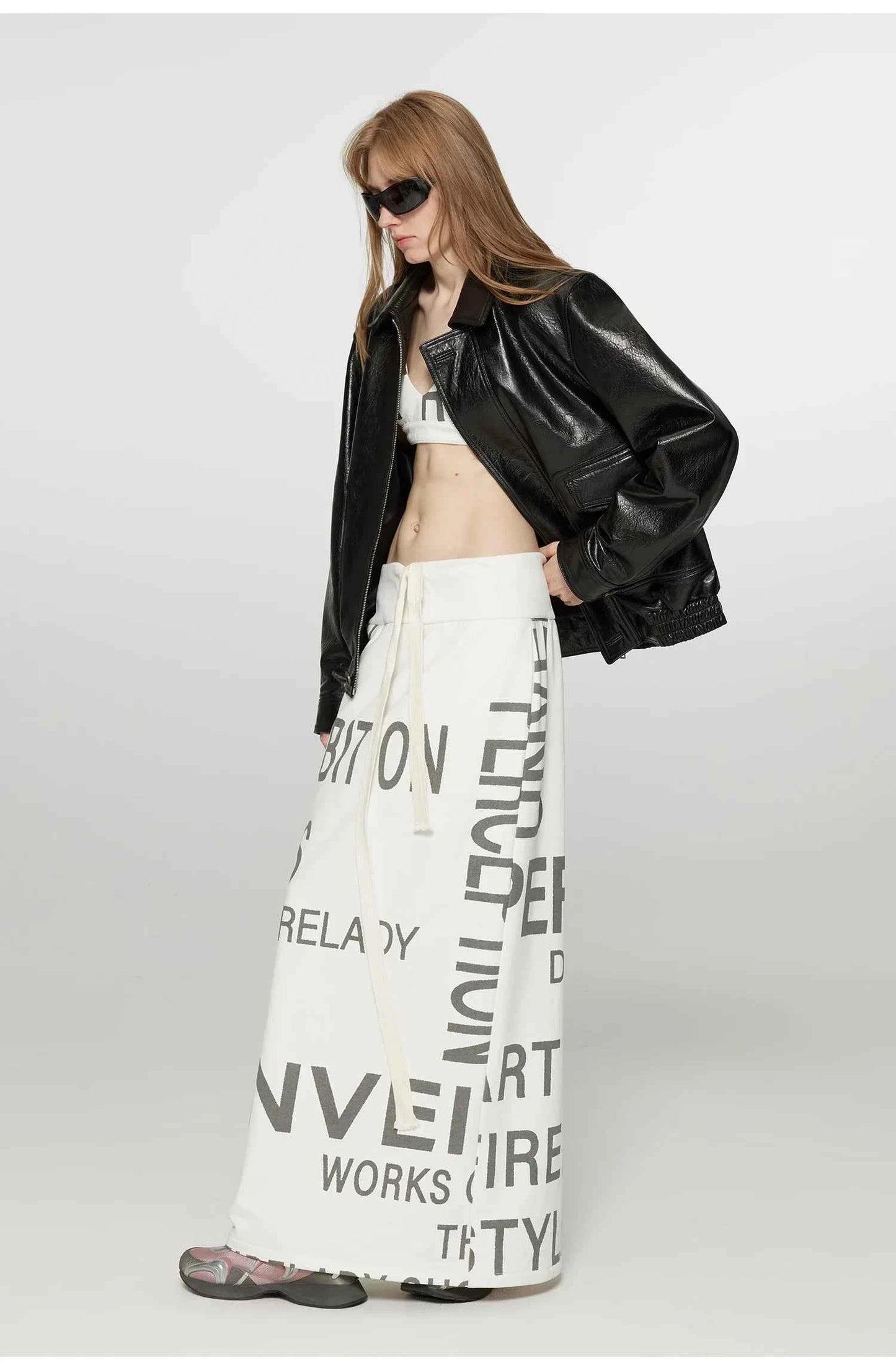 Women Brown Distressed PU Leather Jacket
