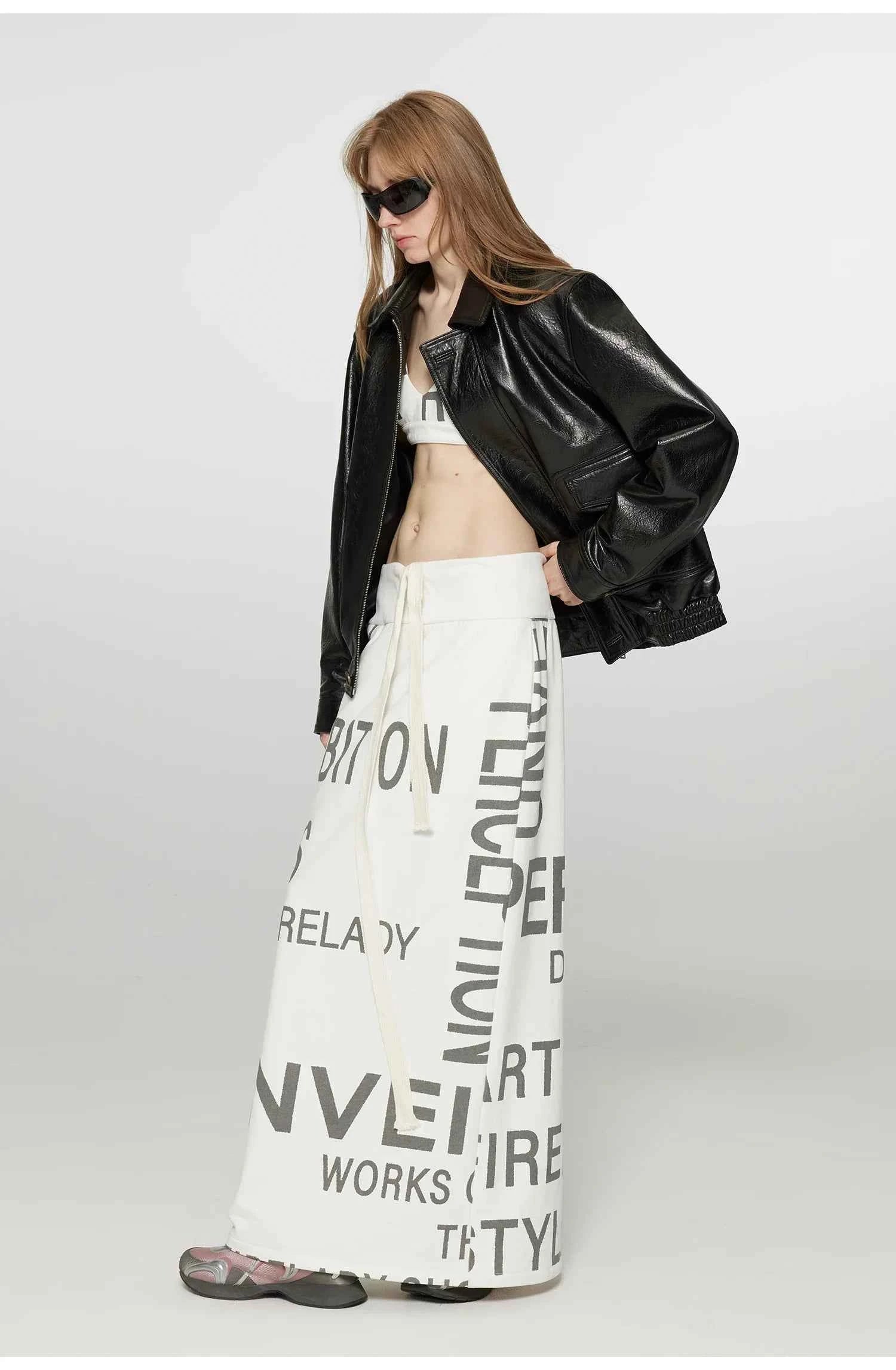 Women Brown Distressed PU Leather Jacket