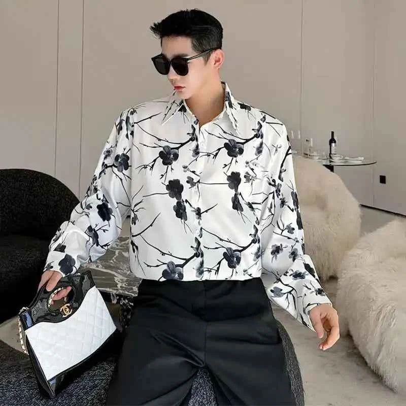 Essential Casual Tie Dyed Long Sleeve Shirt