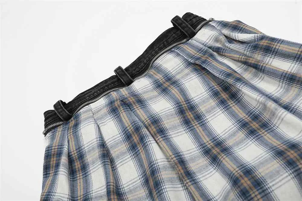 Trendy Patchwork Banana Hip Hop Wide Leg Jeans