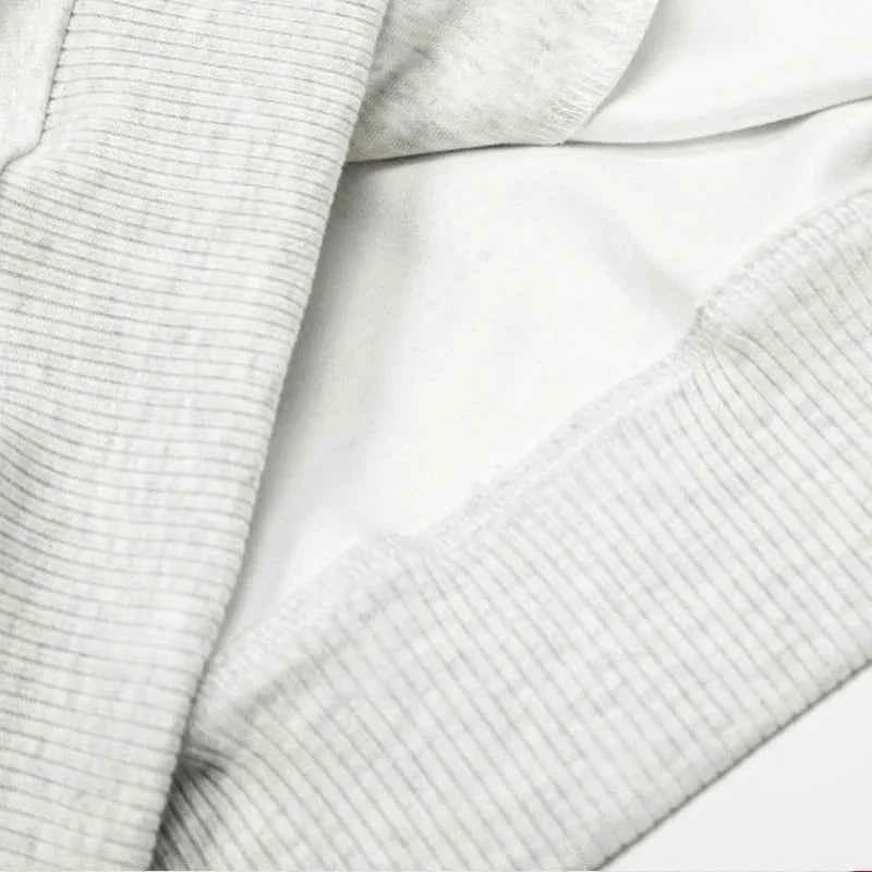 Essential Striped Patchwork Zip-Up Hooded Sweatshirt
