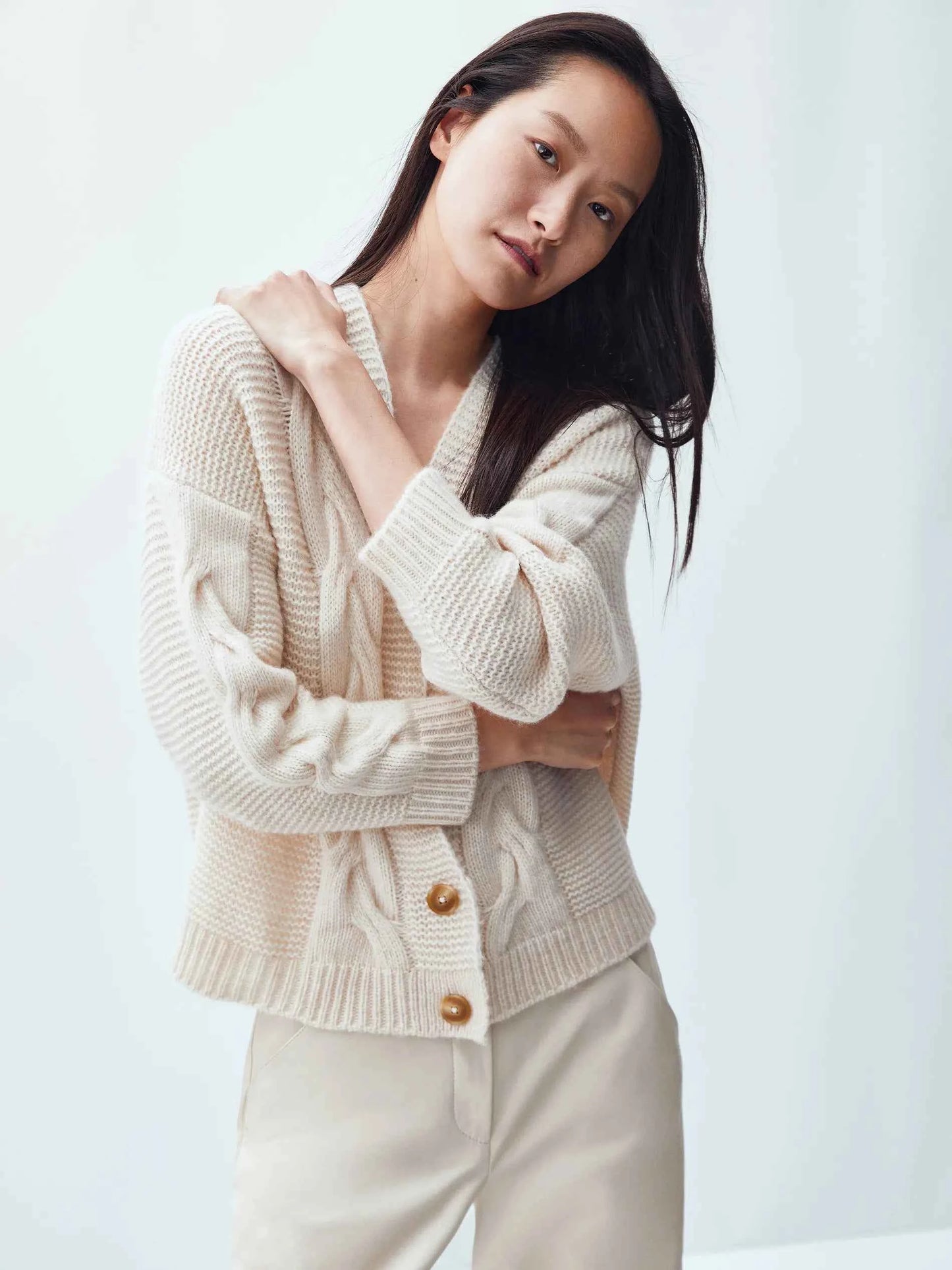 Women Ethereal Floral Knitted Casual Cardigan