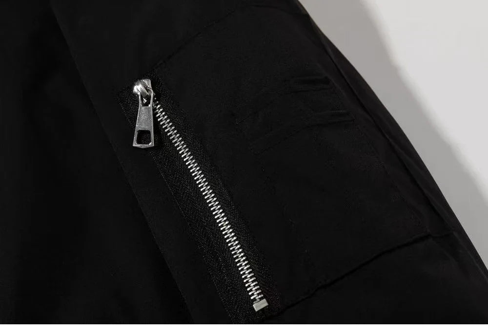 Plain Color With Kangaroo Pocket Jacket